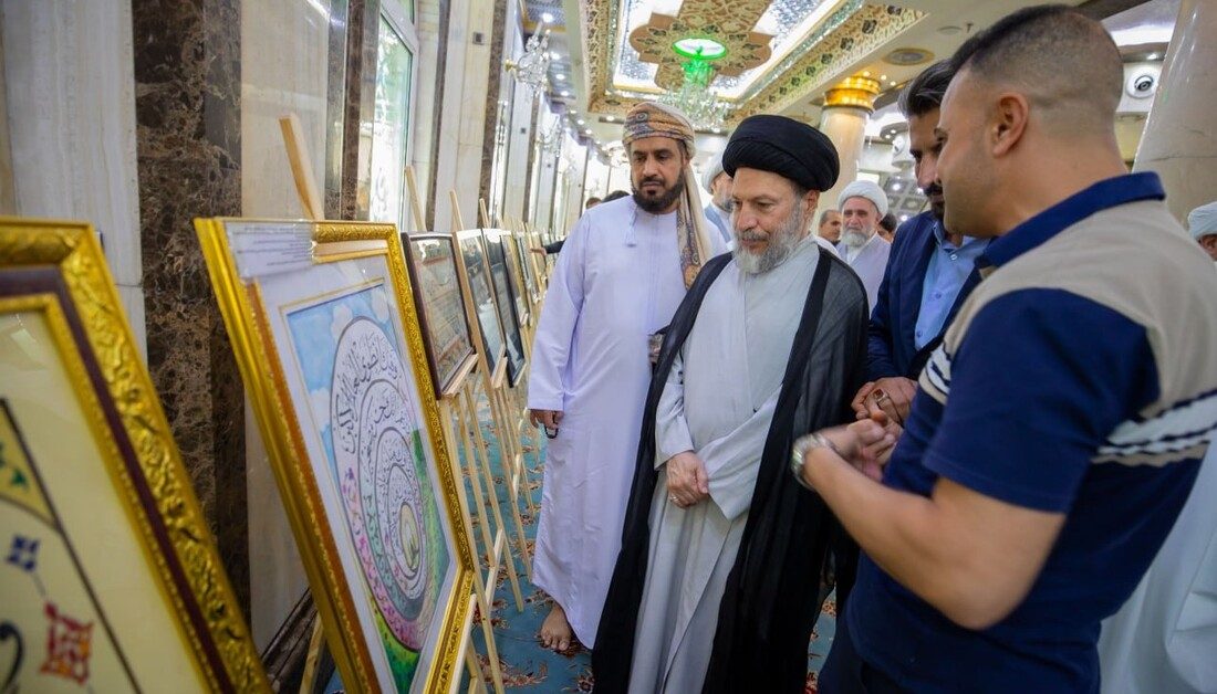 بالصور وضمن فعاليات الأسبوع القرآني الدولي .. قسم دار القرآن الكريم في العتبة الحسينية يفتتح معرضين للخط العربي والفوتوغرافي