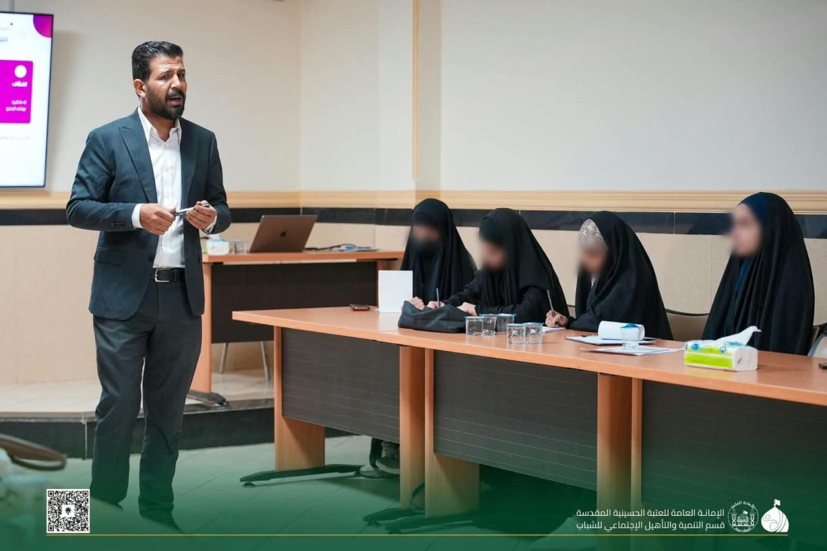 قسم التنمية التابع إلى العتبة الحسينية يقيم دورة كتابة المحتوى الهادف