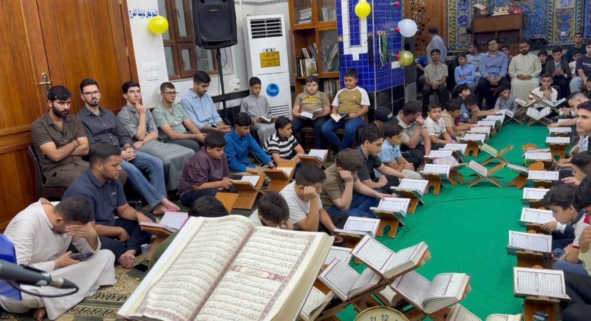 دار القرآن الكريم التابعة للعتبة الحسينية المقدسة تواصل حضورها في إحياء المناسبات الدينية عبر المحافل القرآنية المباركة