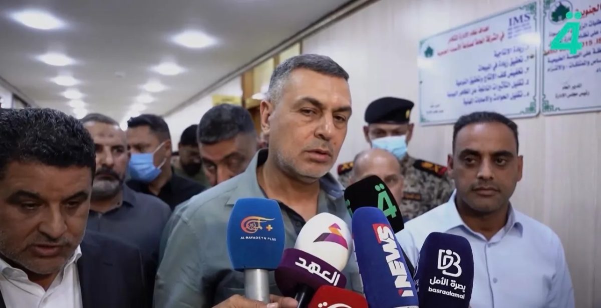 محافظ البصرة يعلن السيطرة على حادث حريق معمل الأسمدة الجنوبية