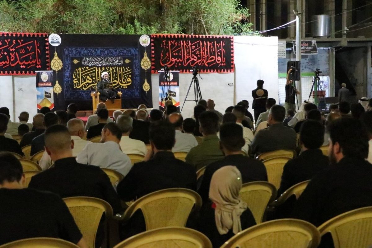 العتبة الحسينية تقيم مجلس عزاء في تلعفر احياء لذكرى شهادة السيدة الزهراء عليها السلام