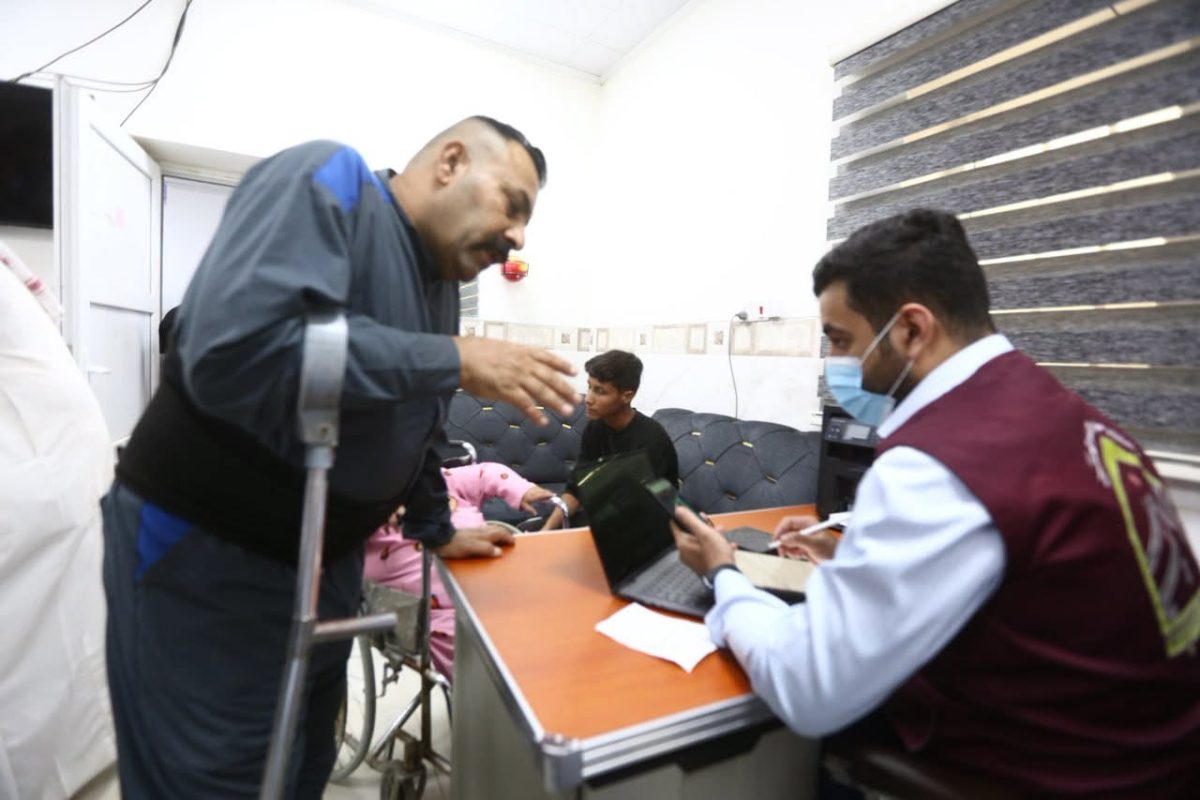 أهالي قضاء البعاج يقدمون شكرهم للعتبة الحسينية المقدسة لإرسالها وفدا طبيا لفحص ومعاينة المرضى