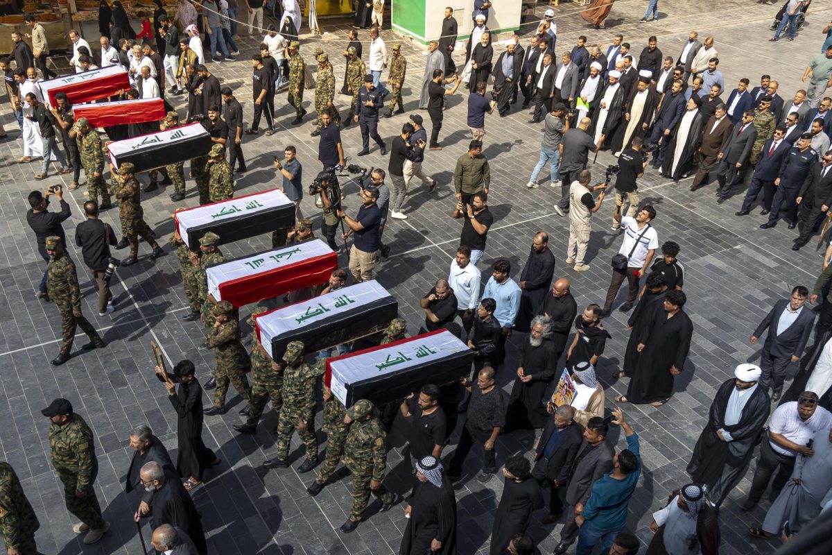 العتبة العباسية ترعى مراسم تشييع الوجبة السادسة من شهداء مجزرة سجن "بادوش" في نينوى