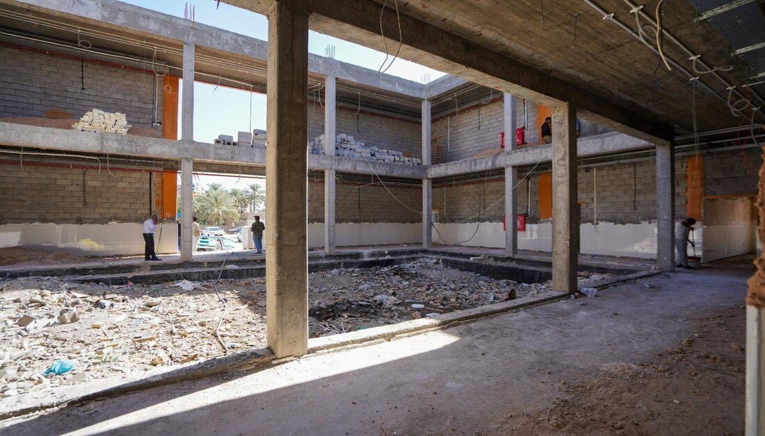قسم المشاريع الهندسية في العتبة الحسينية يعلن عن مواصلة الأعمال بمشروع مجمع المدارس في قضاء المسيب