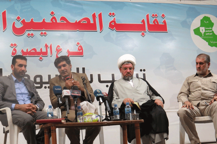 نقابة الصحفيين في البصرة تستضيف ممثلية هيئة الحشد الشعبي في المحافظة للاطلاع على اهم انجازات الهيئة وسبل التعاون معها(تقرير صوتي ومصور)