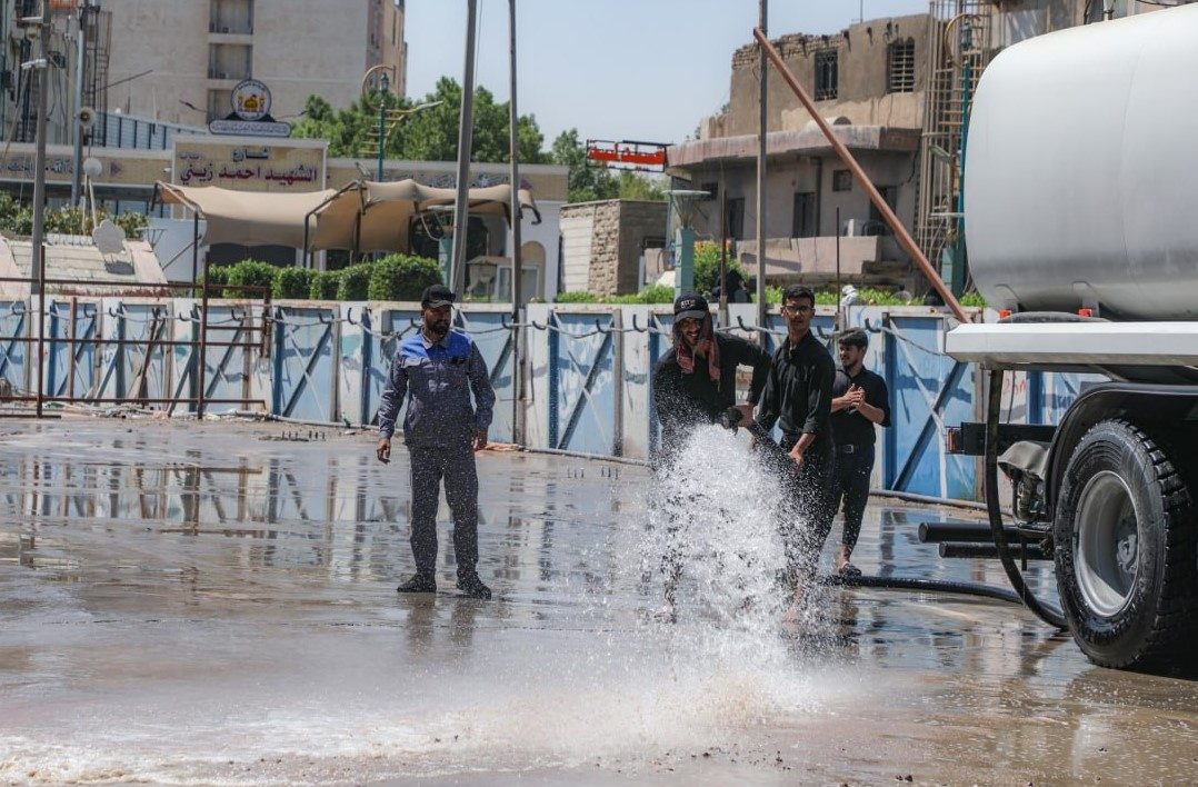 قسم رعاية وحماية الصحن الخارجي ومداخله التابع للعتبة الحسينية ينهي استعداداته الخاصة لشهر محرم الحرام