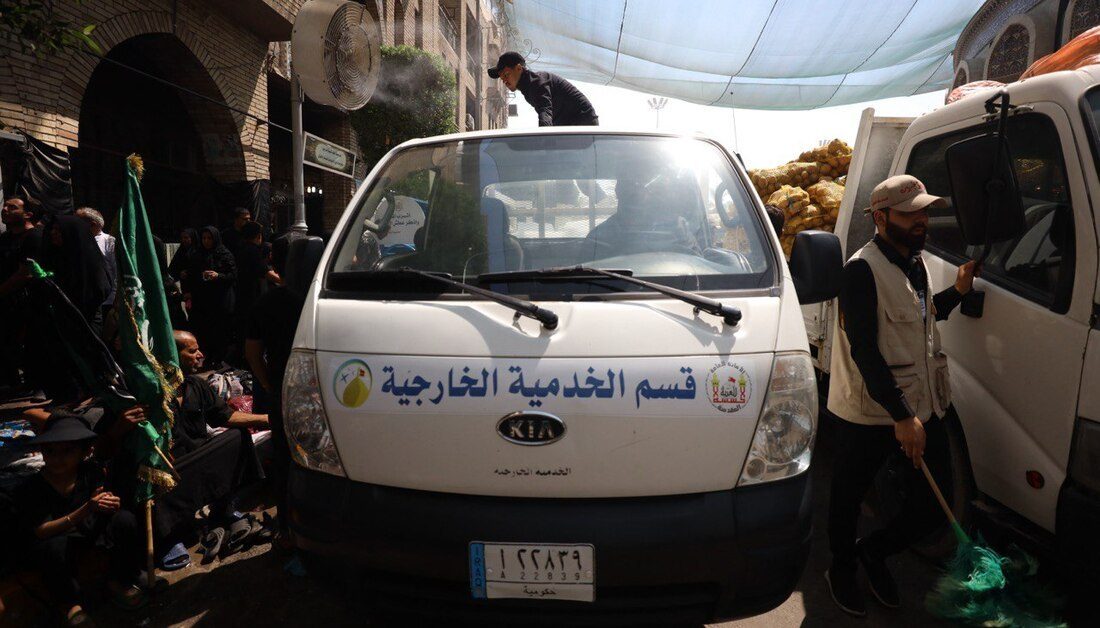 قسم الشؤون الخدمية الخارجية في العتبة الحسينية يباشر بتنفيذ مجموعة من الاعمال الإستباقية استعدادا لزيارة يوم العاشر من المحرم