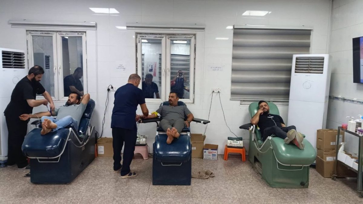 بابل .. تجمع الشباب الحسيني يطلق حملة للتبرع بالدم بالتعاون مع مصرف الدم بالمحافظة