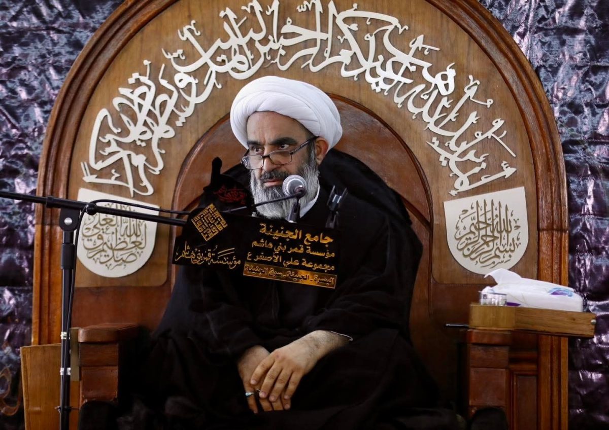 رئيس قسم الشؤون الدينية في العتبة الحسينية يلقي محاضرة دينية بمحافظة البصرة