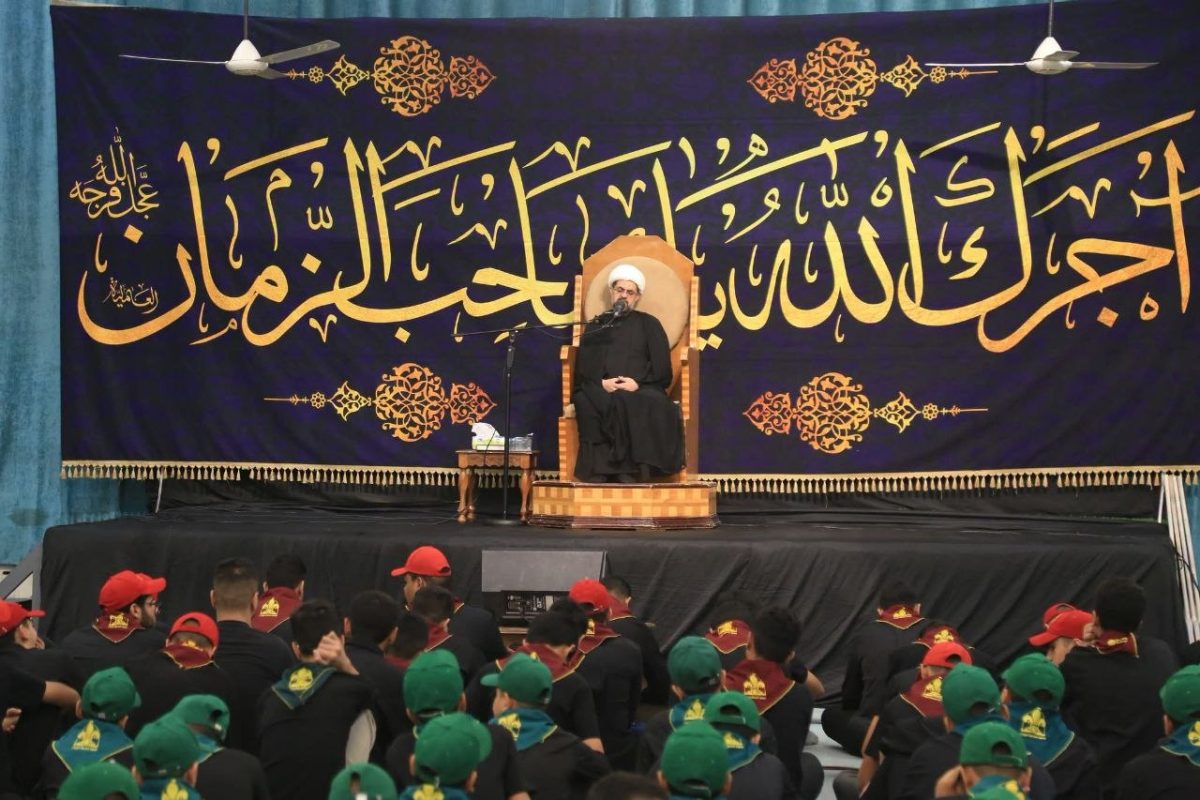 جمعية كشافة الوارث تقيم مجلسها العزائي بمحافظة بابل بمناسبة ذكرى شهادة الإمام علي بن الحسين صلوات الله وسلامه عليهما