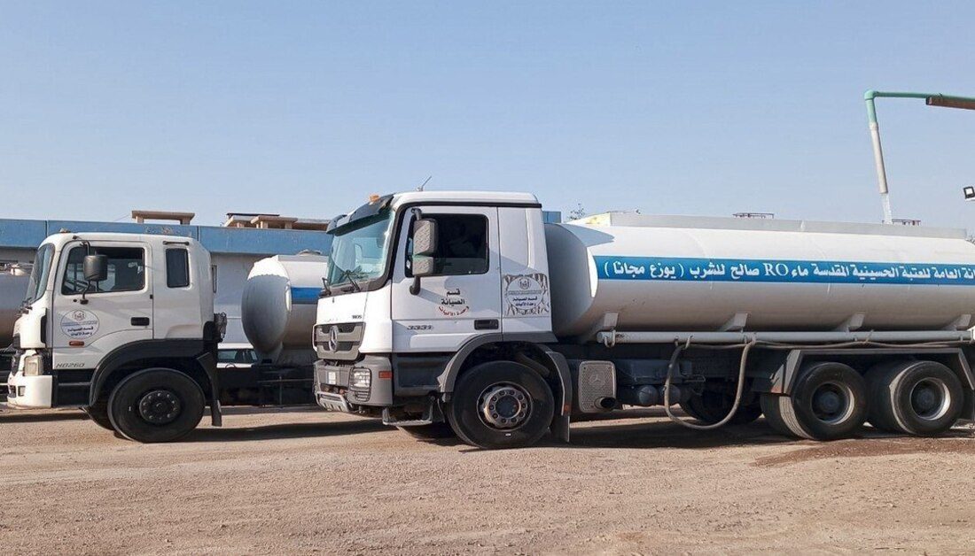 العتبة الحسينية تعلن عن تنفيذ حملة واسعة لتأمين المياه الصالحة للشرب في محافظة البصرة
