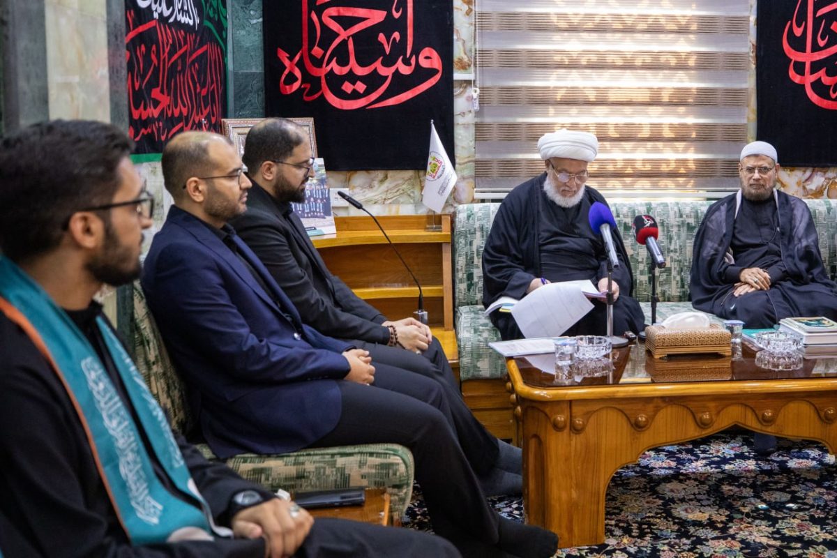 بالصور .. ممثل المرجعية الدينية العليا يستقبل طلبة البرنامج التطويري للمواهب القرآنية