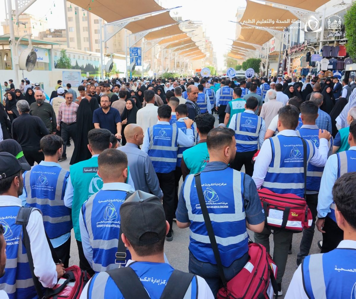خطة صحية غير مسبوقة لـ "العتبة الحسينية" لمواجهة الحرارة وتأمين زوار الأربعين