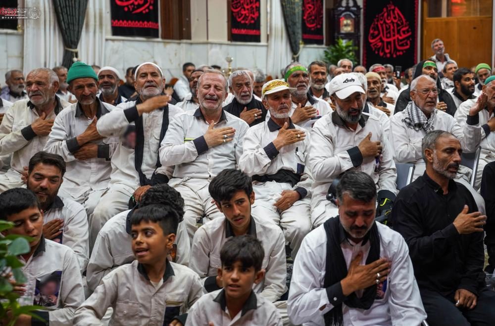 العتبة العلوية المقدسة تستقبل موكب أنصار الحسين (عليه السلام) القادم من مدينة مشهد المقدسة لأداء زيارة الأربعين