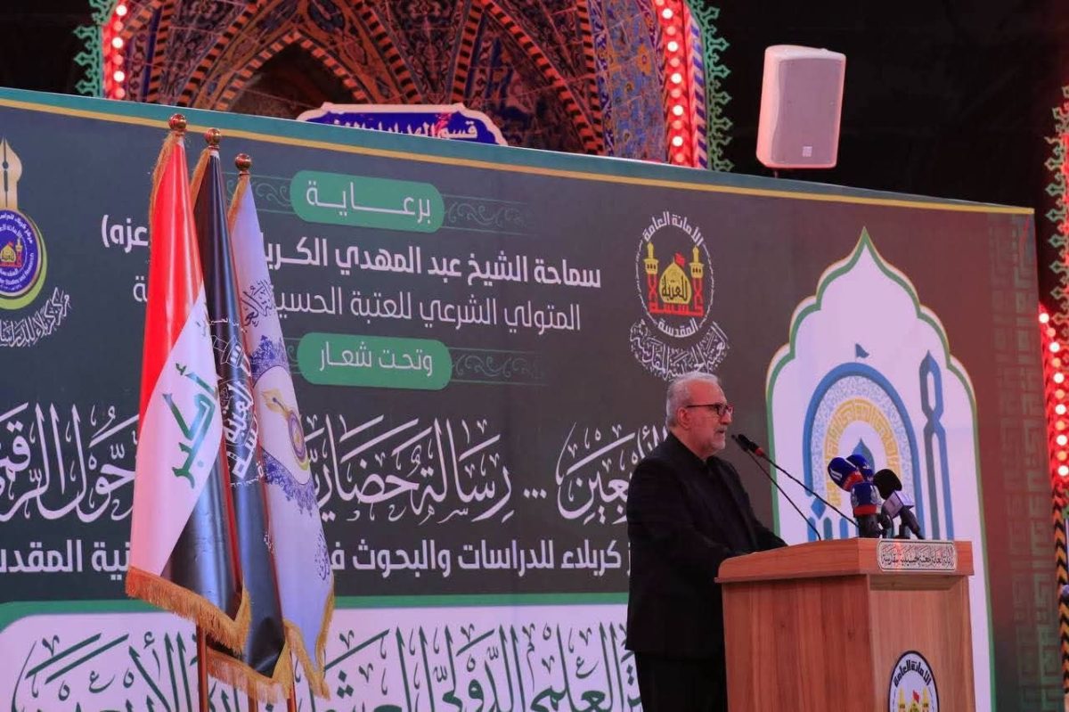 امين عام العتبة الحسينية : واقعة الطف ومسيرة السبايا امتد تأثيرها على كل العصور والازمان لانها جسدت مفاهيم العدل والحرية والحق