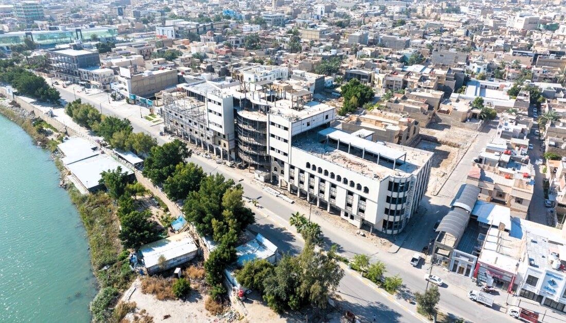 العتبة الحسينية المقدسة تقترب من استكمال الاعمال الاولية لمستفى وارث الانبياء في محافظة المثنى بسعة 200 سرير