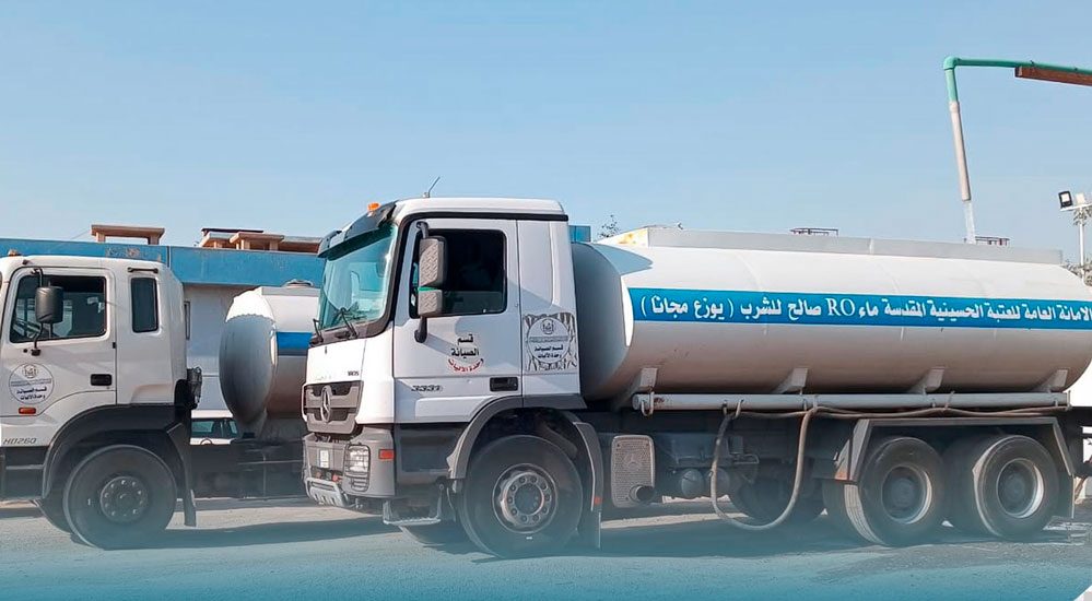 كوادر قسم الصيانة في العتبة الحسينية تواصل أعمال إدامة وتشغيل محطات معالجة المياه في البصرة لتوفير مياه الشرب للأهالي